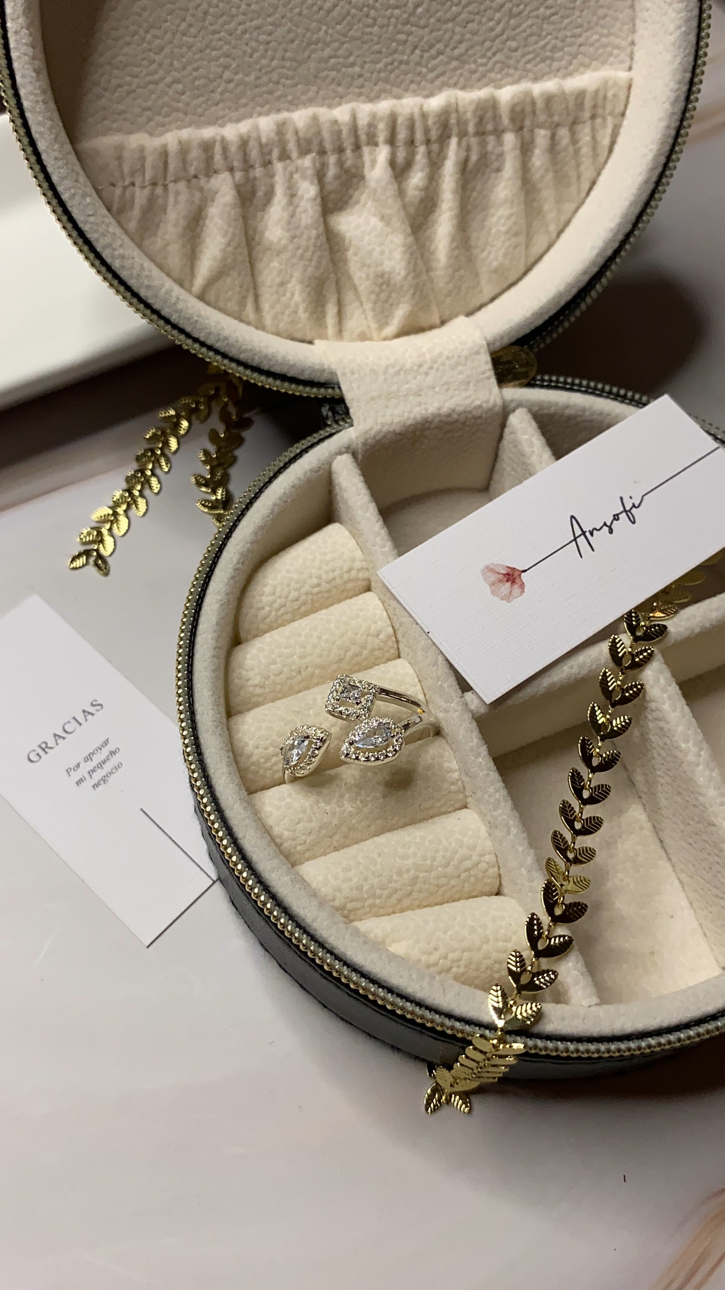 Anillo Triple Brillo