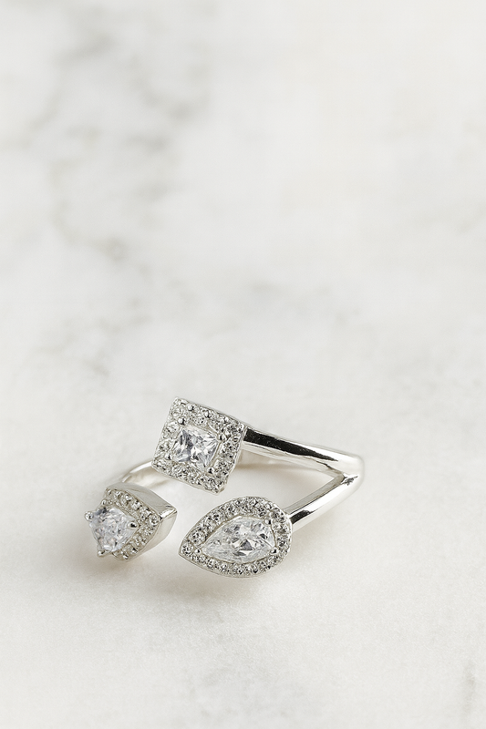 Anillo Triple Brillo