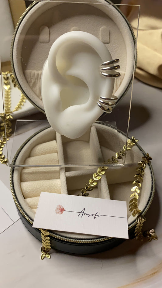 Ear Cuff Trenza de Plata